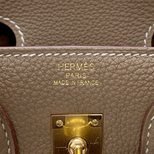将图像加载到图库查看器中，HERMES Birkin Etoupe Togo Leather Size 25
