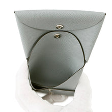 将图像加载到图库查看器中，HERMES Calvi Duo Blue Gacier Epsom
