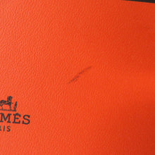 将图像加载到图库查看器中，HERMES Calvi Duo Blue Gacier Epsom
