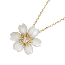 Load image into Gallery viewer, Van Cleef &amp; Arpels Rose de Noel Pendant Mini Model Size MiniVCARP7T000 18K Yellow Gold

