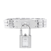 将图像加载到图库查看器中，HERMES Kelly watch W16mm Stainless Steel White Shell DialKE4.131
