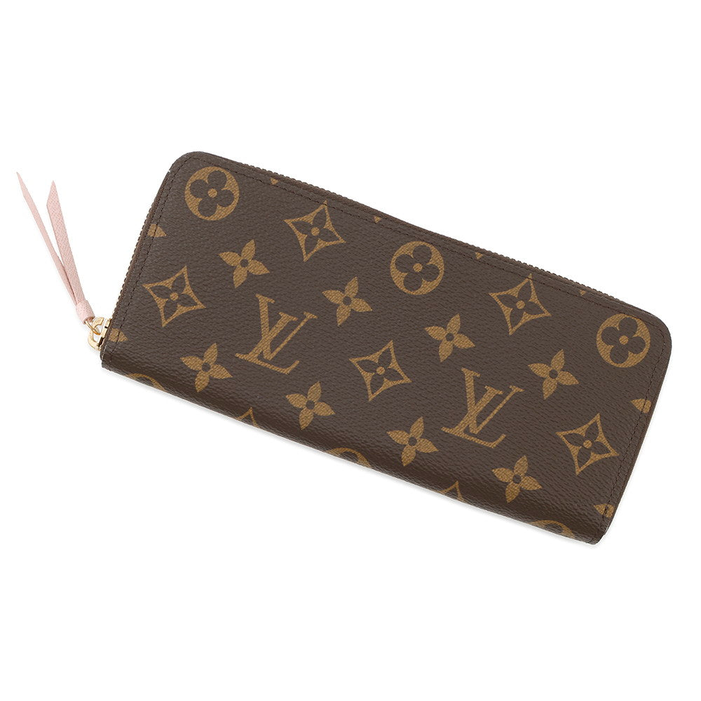 LOUIS VUITTON Portefeuille Clemence Rose BallerineM61298 Monogram