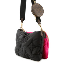 Load image into Gallery viewer, LOUIS VUITTON Maxi Multi-Pochette Accessoires Noir/FuchsiaM58980 Recycled Nylon Monogram
