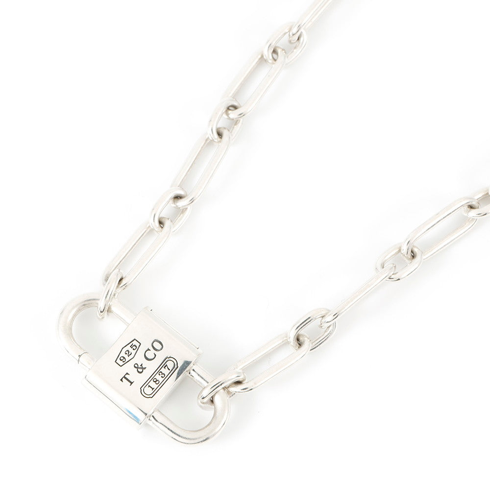 TIFFANY&Co. TIFFANY & Co. 1837 Double Lock Necklace Size Medium74625789 SV925