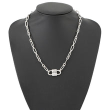 Load image into Gallery viewer, TIFFANY&amp;Co. TIFFANY &amp; Co. 1837 Double Lock Necklace Size Medium74625789 SV925
