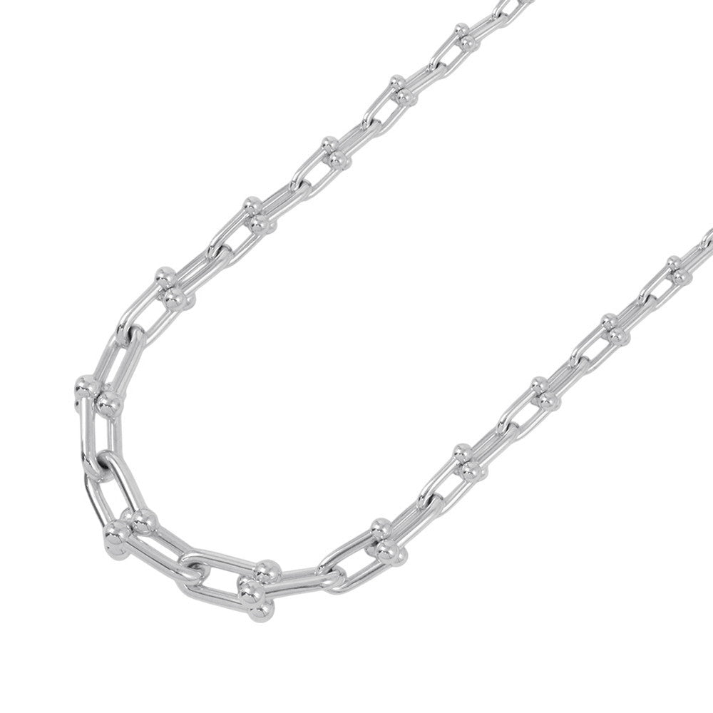 TIFFANY&Co. Hardware Graduated Link Necklace60153092 SV925