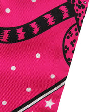 Load image into Gallery viewer, HERMES Twilly Les Leopards Bandana Bandana Leopard Pink/White/Black Silk100%
