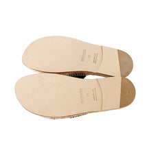 Load image into Gallery viewer, HERMES Sandals Espadrilles &quot;Antigua&quot; Black/Natural Leather Jute Rope Size 42

