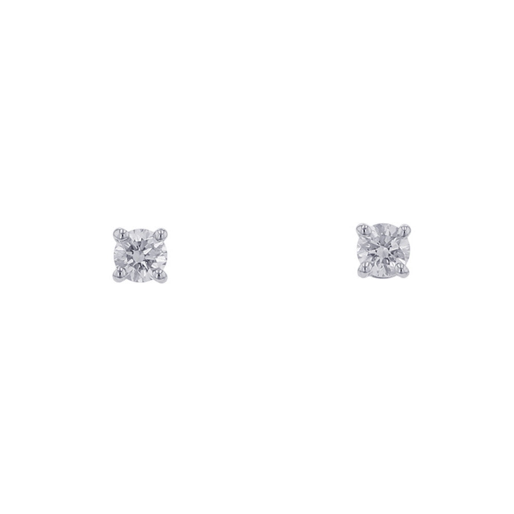 TIFFANY&Co. Solitaire Diamond Stud Earrings Pt950