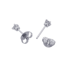 将图像加载到图库查看器中，TIFFANY&amp;Co. Solitaire Diamond Stud Earrings Pt950
