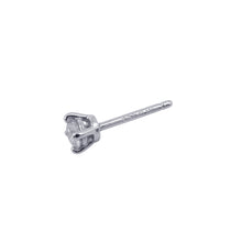 将图像加载到图库查看器中，TIFFANY&amp;Co. Solitaire Diamond Stud Earrings Pt950
