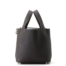 将图像加载到图库查看器中，HERMES Picotin Lock Pull Noir Taurillon Clemence Size PM
