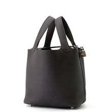 将图像加载到图库查看器中，HERMES Picotin Lock Pull Noir Taurillon Clemence Size PM
