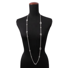 将图像加载到图库查看器中，HERMES Chaine d&#39;Ancre Necklace Farandole Size 120 SV925
