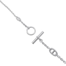 将图像加载到图库查看器中，HERMES Chaine d&#39;Ancre Necklace Farandole Size 120 SV925
