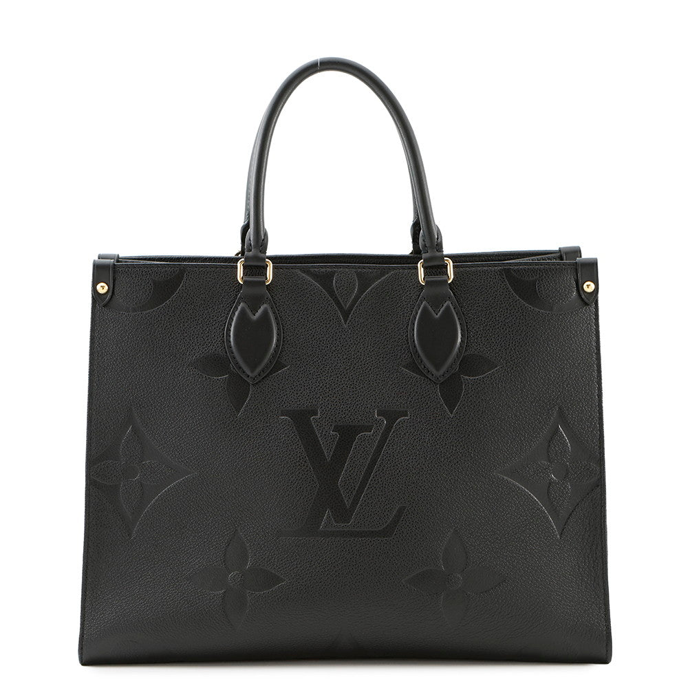 LOUIS VUITTON Onthego NoirM45595 Monogram Empreinte Leather Size MM