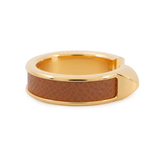 Load image into Gallery viewer, HERMES ★Athena Ring Double Crew Size 57 GoldH500348FD3753 Veau Madame Metal
