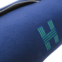 Load image into Gallery viewer, HERMES Brid a Black Navy/Green Canvas Size PM
