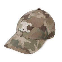 Load image into Gallery viewer, CELINE Triomphe cap Size M Khaki/Multicolor2AUT6305U Cotton100%
