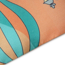 Load image into Gallery viewer, HERMES Twilly The madness of the sky Apricot/Vert/Multicolor Silk100%
