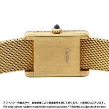 将图像加载到图库查看器中，CARTIER Tank Louis MM H27.9mm×W20.6mm 18K Yellow Gold White Dial78087

