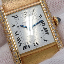 将图像加载到图库查看器中，CARTIER ★Tank Louis MM H27.9mm×W20.6mm 18K Yellow Gold White Dial78087
