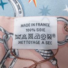 Load image into Gallery viewer, HERMES Twilly C&#39;est la Fête Blue Gacier/Rose Poudre/Gray Silk100%
