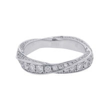 将图像加载到图库查看器中，GRAFF Spiral Pave Diamond Band Ring Size Approximately No. 7RGR782 18K White Gold
