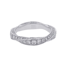 将图像加载到图库查看器中，GRAFF Spiral Pave Diamond Band Ring Size Approximately No. 7RGR782 18K White Gold
