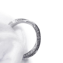将图像加载到图库查看器中，GRAFF Spiral Pave Diamond Band Ring Size Approximately No. 7RGR782 18K White Gold
