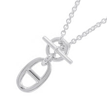 将图像加载到图库查看器中，HERMES Chaine d&#39;Ancre Amulette Necklace SV925
