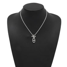 将图像加载到图库查看器中，HERMES Chaine d&#39;Ancre Amulette Necklace SV925
