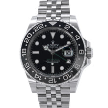 将图像加载到图库查看器中，ROLEX GMT MasterII W40mm Stainless Steel Black Dial126710GRNR
