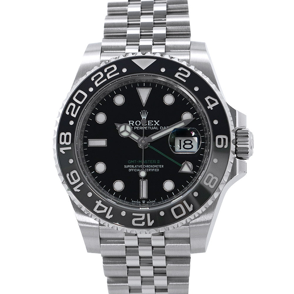 ROLEX GMT MasterII W40mm Stainless Steel Black Dial126710GRNR
