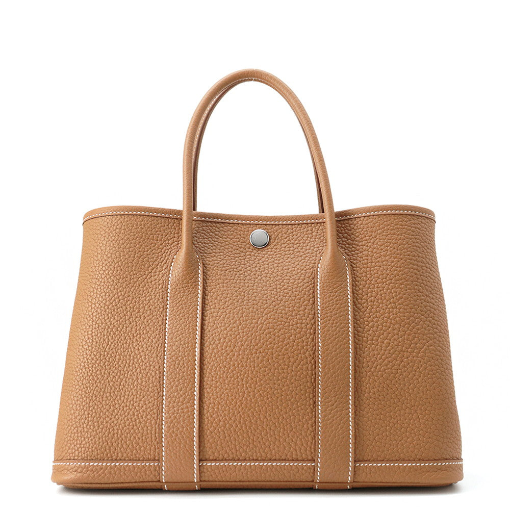HERMES Garden Party Gold Negonda Leather Size TPM