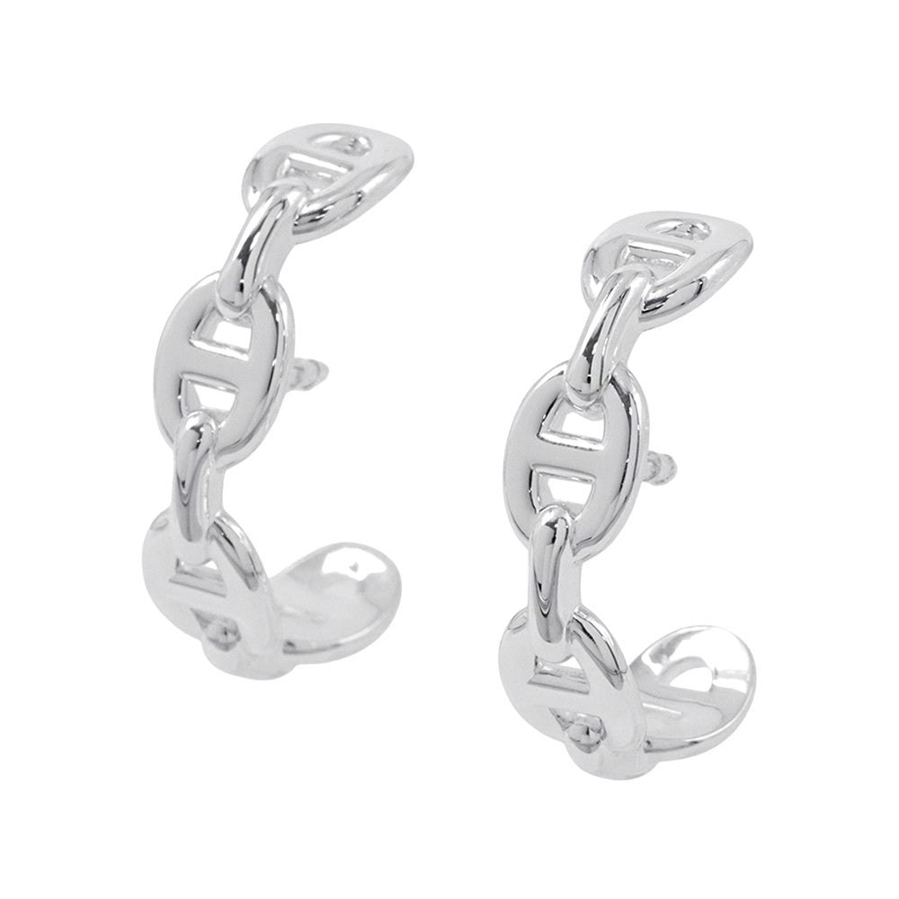 HERMES Chaine d'Ancre Earrings SV925