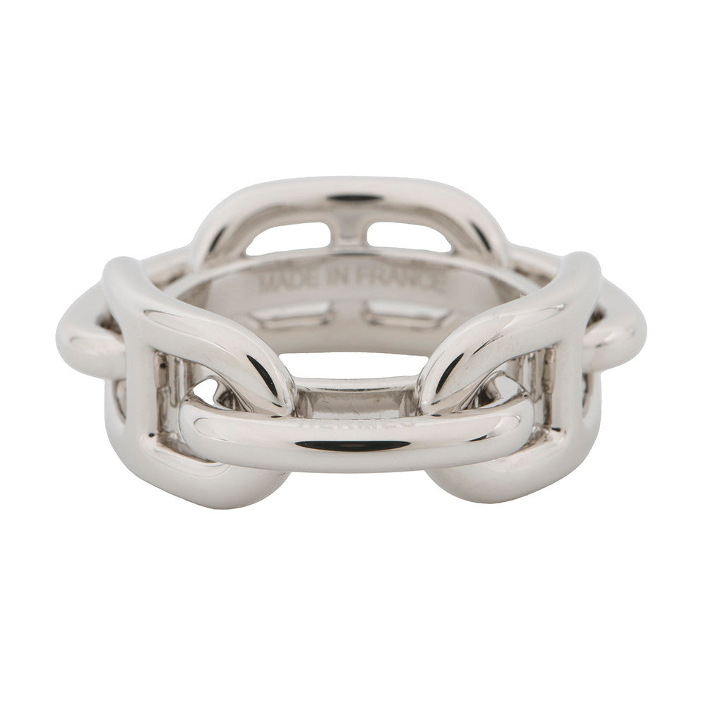 HERMES ScarfRing Legato Silver Metal