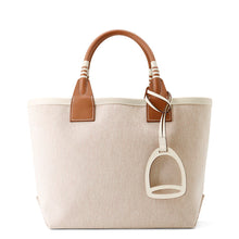 将图像加载到图库查看器中，HERMES Steeple Ecru/Gold/Hat Toile H Swift Leather Size 25
