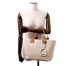 Load image into Gallery viewer, HERMES Steeple Ecru/Gold/Hat Toile H Swift Leather Size 25
