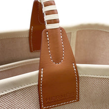 将图像加载到图库查看器中，HERMES Steeple Ecru/Gold/Hat Toile H Swift Leather Size 25
