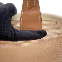 将图像加载到图库查看器中，HERMES Steeple Ecru/Gold/Hat Toile H Swift Leather Size 25
