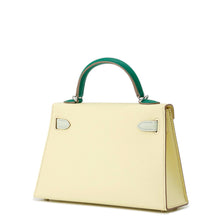Load image into Gallery viewer, HERMES Mini Kelly 2 Tricolor Jaune Milton/Vert Fizz/Vert Vertigo Epsom
