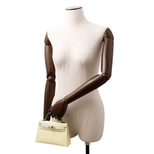 Load image into Gallery viewer, HERMES Mini Kelly 2 Tricolor Jaune Milton/Vert Fizz/Vert Vertigo Epsom
