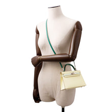 Load image into Gallery viewer, HERMES ★Mini Kelly 2 Tricolor Jaune Milton/Vert Fizz/Vert Vertigo Epsom
