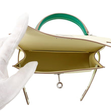 Load image into Gallery viewer, HERMES Mini Kelly 2 Tricolor Jaune Milton/Vert Fizz/Vert Vertigo Epsom
