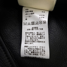 Load image into Gallery viewer, HERMES No-collar boa leather-lined jacket Size 34 Black Leather Boa
