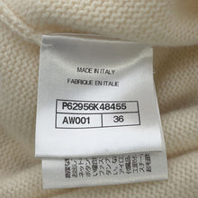 Load image into Gallery viewer, CHANEL CC Logo Chain Boat Neck Knit Dress Size 36 IvoryP62956 Cashmere100%
