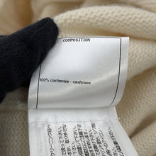 Load image into Gallery viewer, CHANEL CC Logo Chain Boat Neck Knit Dress Size 36 IvoryP62956 Cashmere100%
