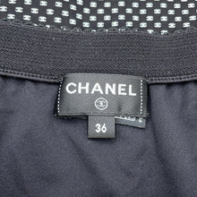 将图像加载到图库查看器中，CHANEL CHANEL CC LogoPattern Skirt Size 36 BlackP78129 Nylon80% Polyurethane20%
