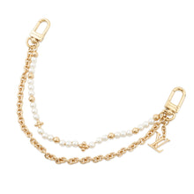 Load image into Gallery viewer, LOUIS VUITTON Bag Charm Pearl River Gold/WhiteM02608 White resin pearl Metal
